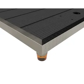 Ideal Edelstahl Modell 70 WPC Universal Plattform Gartenduschen anthrazit