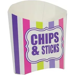 Chips Schachtel gestreift