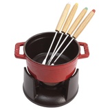 Staub Mini Fondue-Set 7 tlg. kirschrot
