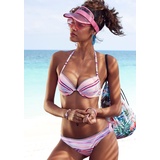 VENICE BEACH Push-Up-Bikini Damen lachs-bedruckt Gr.34 Cup C