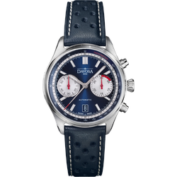 Davosa Pilot Newton Pilot Rally Chronograph Limited Edition 161.536.45 - blau,weiße Ziernaht - 44mm