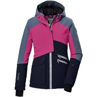 KILLTEC Mädchen Skijacke/Funktionsjacke mit Kapuze und Schneefang KSW 405 GRLS SKI JCKT, dunkelnavy, 140,