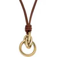 Skagen MODERNE STAK Kette braun / Edelstahl