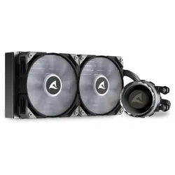 Cooler Sharkoon S80 RGB 2 Lüfter schwarz AiO-Wasserkühlung