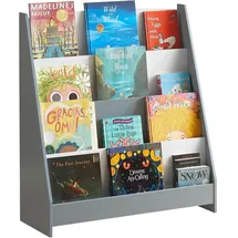 SoBuy Kinderregal KMB32 80 x 88 x 30 cm Kiefer grau lackiert