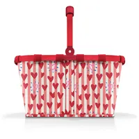 carrybag reisenthel - hearts & STRIPES (BHT 29x48x28 cm) - rot