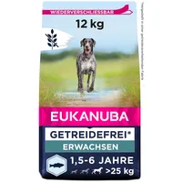 Eukanuba Grain Free Adult große Rassen Seefisch 12 kg