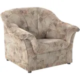 DOMO collection Sessel DOMO COLLECTION "Pegnitz zeitlos, elegante Armlehnen, komfortabel", braun, B:105cm H:82cm T:82cm, 100% Polyester, Sessel, Sessel