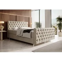 yourhouse24 Boxspringbett Chester Plus (Bonell-Matratze und Topperr), mit zwei Bettkästen - Monolith 02