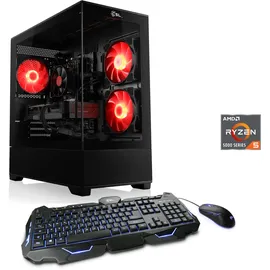 CSL AeroVision V24352 Desktop-PC AMD Ryzen 5 5500 4,0 GHz 16 GB RAM 500 GB SSD GeForce RTX 3050 Windows 11 Home
