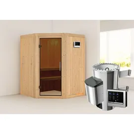 Karibu Nanja inkl. 3,6 kW Ofen + ext. Steuerung