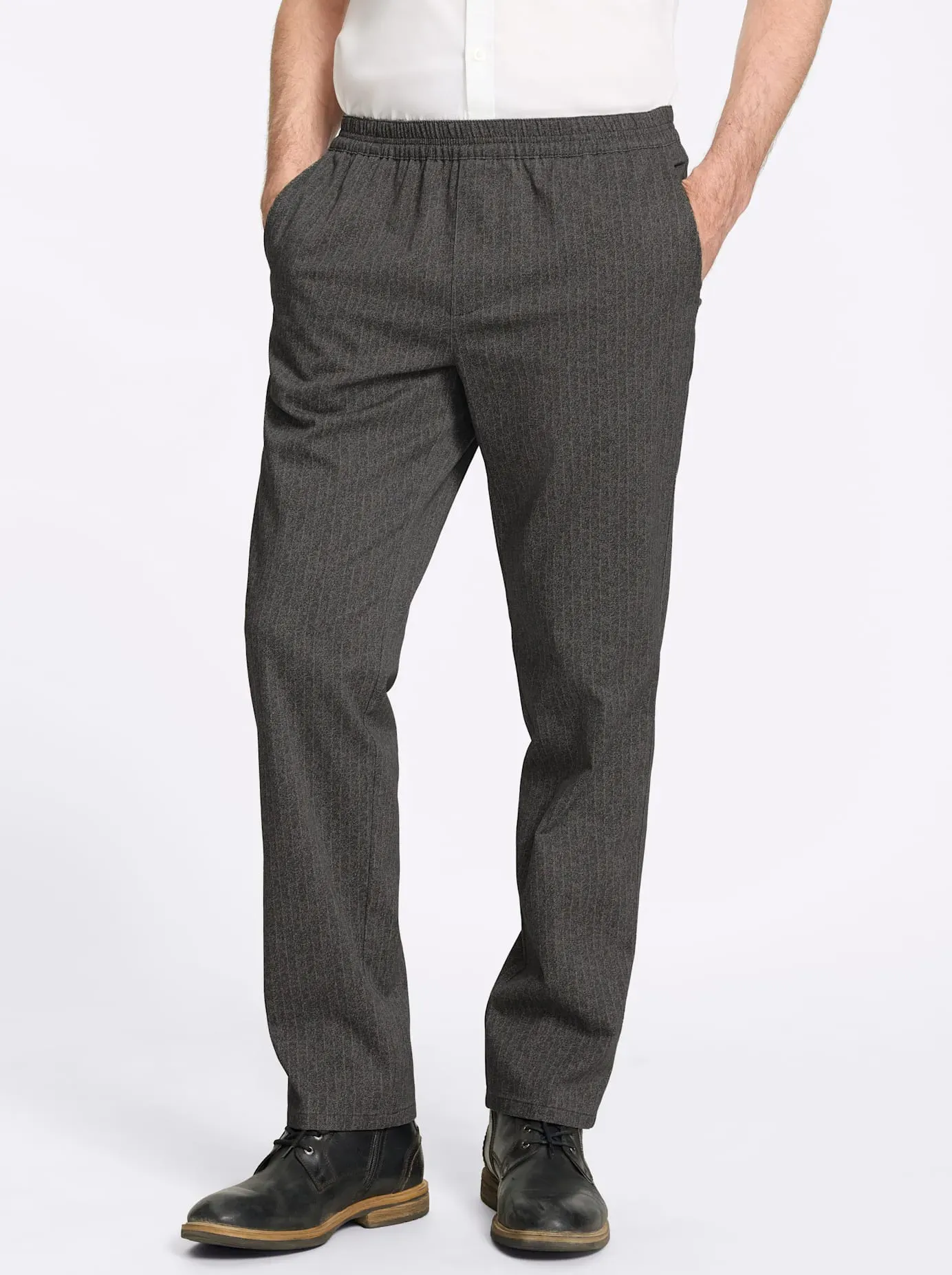 Webhose BRÜHL, Herren, Gr. 31, Unterbauchgrößen, schoko, gestreift, 54% Baumwolle, 44% Polyester, 2% Elasthan, Hosen