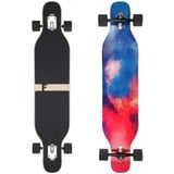 FunTomia Longboard mit 3 Flex Stufen Drop Through Cruiser Komplettboard Mach1 Speed Kugellager T-Tool