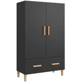 vidaXL Highboard Schwarz 70x31x115 cm Holzwerkstoff