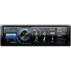 JVC KD-X561DBT, Schwarz, Blau, 1 DIN, 180 W, 16 W, AAC, FLAC, MP3, WMA, BMP, JPE