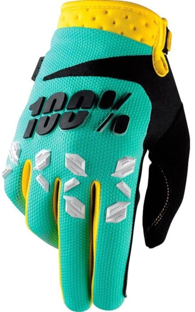 100% Airmatic Motocross Handschuhe, grün-türkis, Größe 2XL