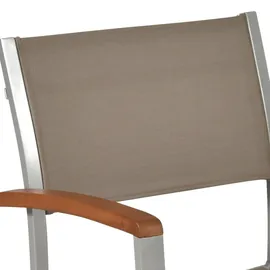 Merxx Naxos Stapelsessel 59 x 56 x 85 cm grau 2er Set