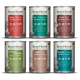 Venandi Animal Probierpaket III Huhn, Pute, Rind, Kaninchen, Kalb, Truthahn 6 x 400 g