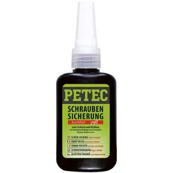 PETEC Schraubensicherung hochfest, rot, 50 g