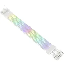Kolink UR-2PCIE-ARG Strom Anschlusskabel Weiß, Transparent, RGB 31cm