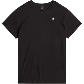 G-Star Lash Ribbed Kurzarm-T-Shirt Dark Black II S