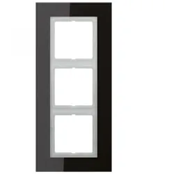 Jung Einbaurahmen 3-fach schwarz glänzend Glas für GEB-K LS / LS PLUS LSP 983 GL SW