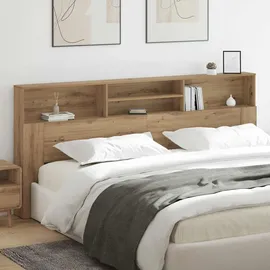 vidaXL Kopfteil Schrank Artisan-Eiche 220 x 19 x 101,5 cm