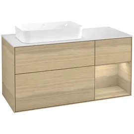 Villeroy & Boch Waschtischunterschrank 3 Auszüge 120 x 60,3 x 50,1 cm Eiche