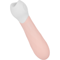 Vibrator mit Diamantstruktur, 11,5 cm, rosa | weiß