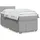 vidaXL Boxspringbett 180 x 200 cm Hellgrau