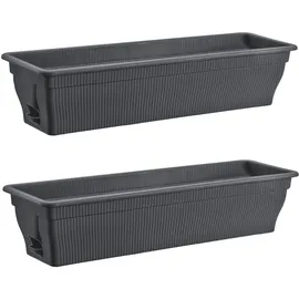 Buri 80 x 19 x 19 cm Anthrazit