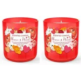 Dekohelden24 Duftkerze 150 g rot
