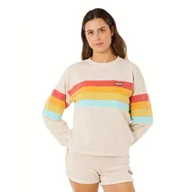 Rip Curl Surf Revival Relaxed Crew Pullover Beige L