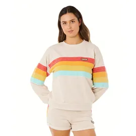 Rip Curl Surf Revival Relaxed Crew Pullover Beige L