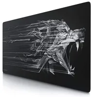 CSL Titanwolf - Übergröße Mauspad Gaming Titanwolf 1200x600mm XXXL Mousepad groß mit Motiv Tischunterlage Large Size verbessert Präzision und Geschwindigkeit XXL z.B. für Logitech Maus und Tastatuz