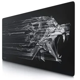 CSL Titanwolf - Übergröße Mauspad Gaming Titanwolf 1200x600mm XXXL Mousepad groß mit Motiv Tischunterlage Large Size verbessert Präzision und Geschwindigkeit XXL z.B. für Logitech Maus und Tastatuz