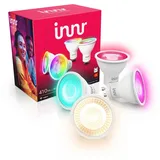 Innr Zigbee GU10 LED, funktioniert mit Philips Hue*, Smart Lampe White & Color, 4-er Pack
