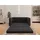 Homesy Schlafsofa Arelis – Moderne 2-Sitzer Sofa mit Bettfunktion, Bestseller, Platzsparendes Sofa mit Gästebettfunktion schwarz