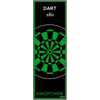 Kingpower Dartmatte Dart Matte Dartteppich Turnier Matte Dartmatte Teppich Darts 2 Größen grün 80 cm x 237 cm