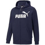 Puma ESS Big Logo FZ Hood Sweatshirt für Herren, Herren, Sweatshirt, 586698-06, Peacoat, S