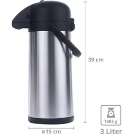 Hi Airpot silber 3 l