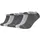 Mustang Casual Bio-Baumwolle Sneakersocken 6er Pack Grau 43-46