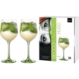 Eisch Secco Flavoured, Kristallglas, (Hugo-Glas), bleifrei, 640 ml, 2-teilig grün|weiß