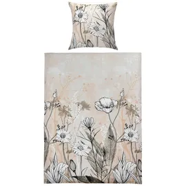 CASANOVA ELENA Floral Beige/Mehrfarbig 135 x 200 cm + 80 x 80 cm