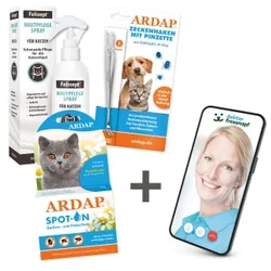 ARDAP Dr. Fressnapf Floh- und Zeckenschutz-Paket für Katzen M