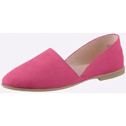 Slipper HEINE, Damen, Gr. 37, pink, Textil, modisch, Schuhe
