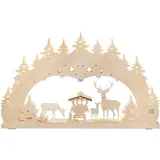 Saico Original 3D Schwibbogen Wald 1-tlg 7-flammig beige