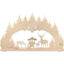Saico Original 3D Schwibbogen Wald 1-tlg 7-flammig beige