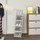 Woltu Schuhbox 50 x 75 x 35,5 cm 8-tlg. transparent weiß