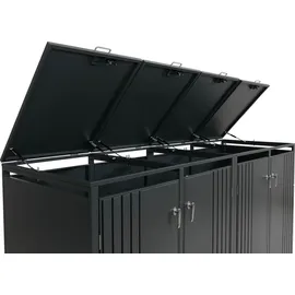 MCW Mülltonnenverkleidung MCW-O67 122 x 264 x 84 cm anthrazit